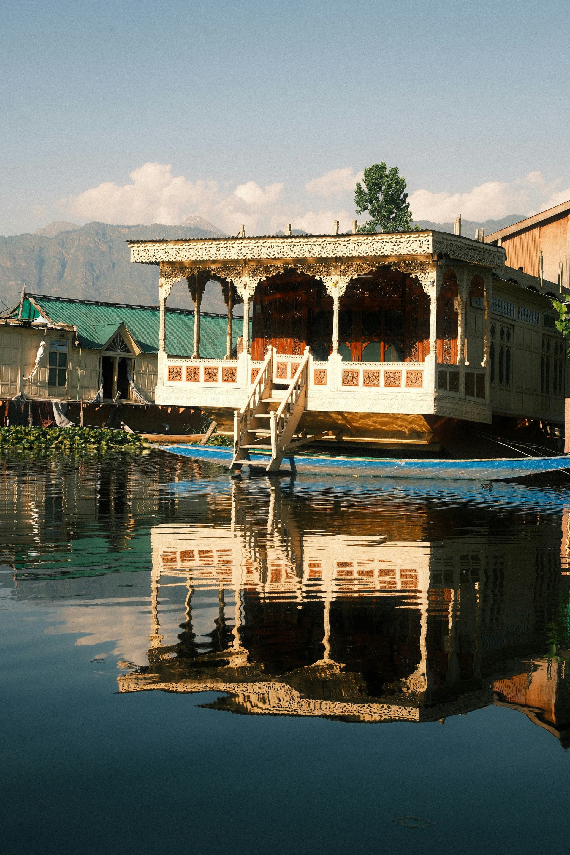 Traditional Houseboat reflection